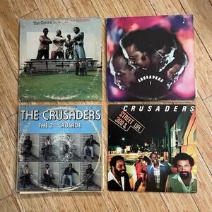 Lot of (4) Crusaders LPs vintage vinyl records jazz funk